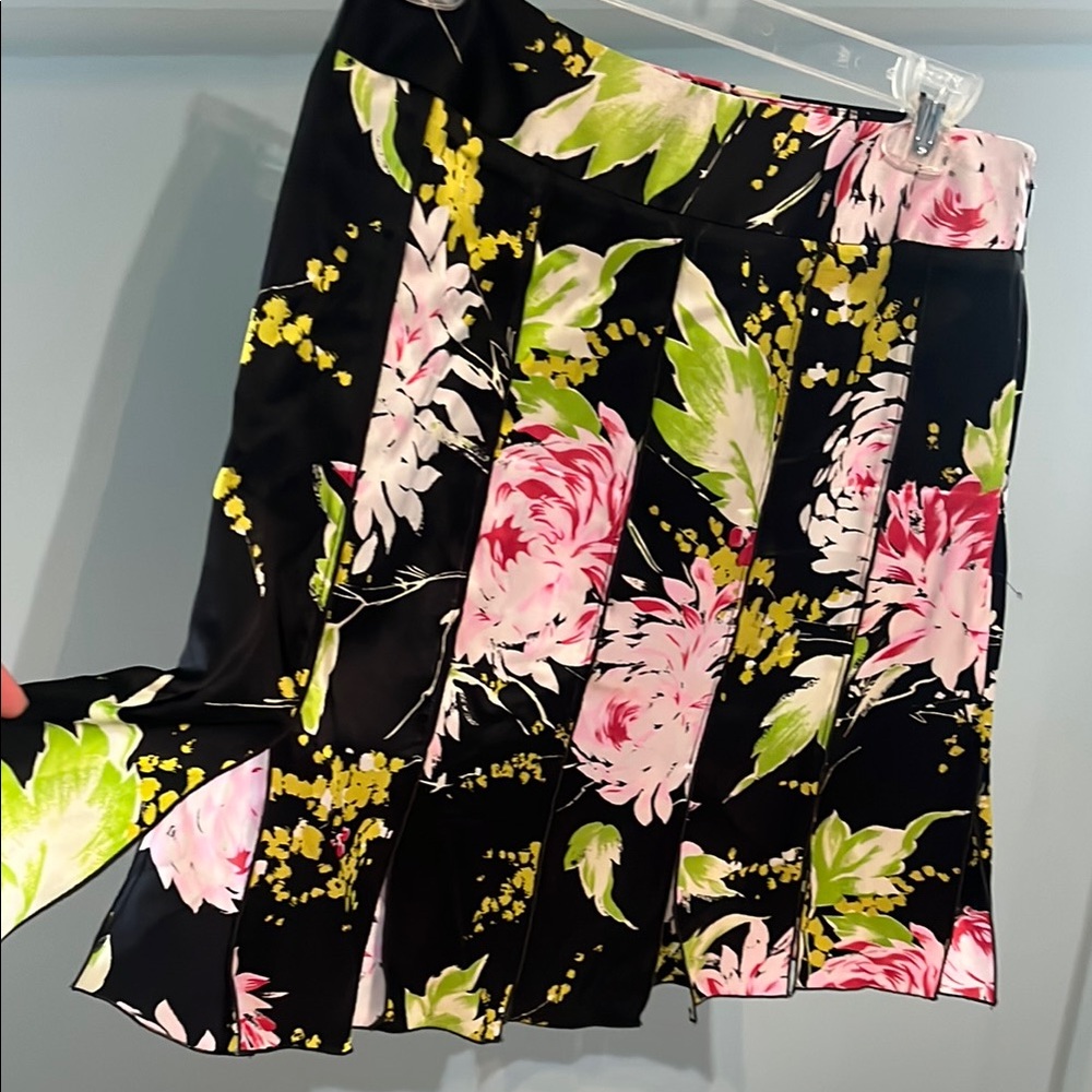 Vintage Silk Black Skirt